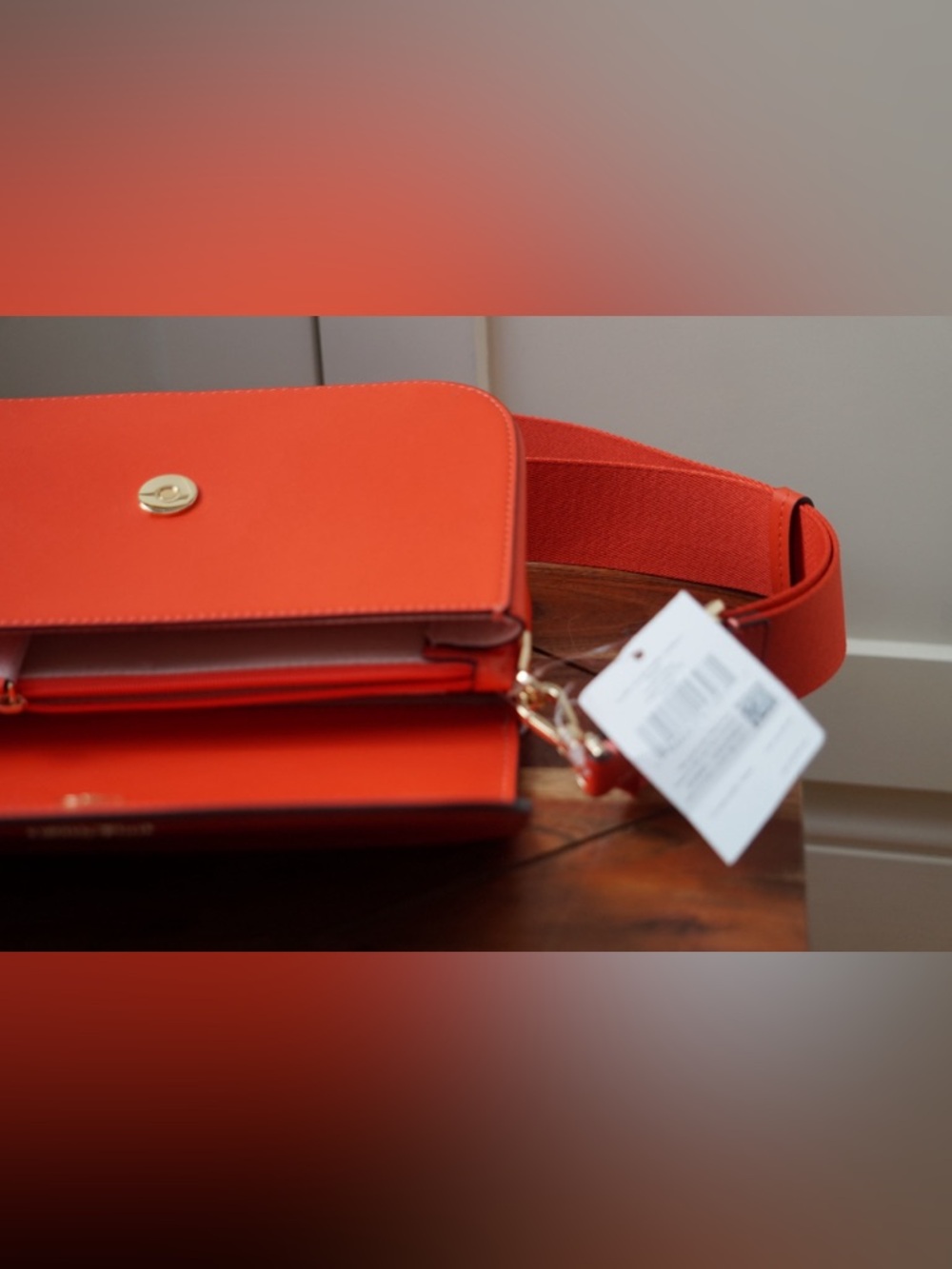 kate spade Buddie Smooth Leather Medium Satchel Magma Orange NWT - Picture 14 of 16
